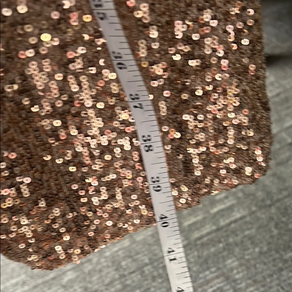 β¨ BB Dakota x Steve Madden Rose Gold Sequin Jacket β¨ - Picture 10 of 11